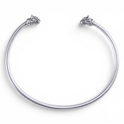 Silberarmband mit Katzenmotiv, 925er Silber