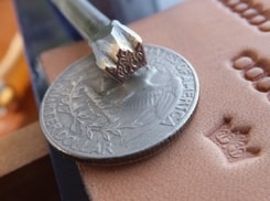 CROWN, leather stamp