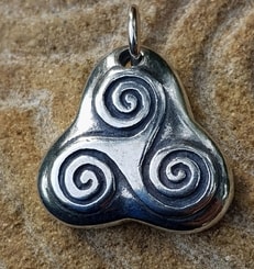 TRISKEL, pendant, silver 925
