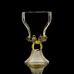 KING ARTHUR, large medieval glass goblet
