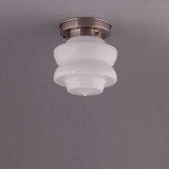 SMALL TOP, Ceiling Lamp, matte nickle straight fixture