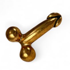Fascinus, pendentif phallique romain, bronze