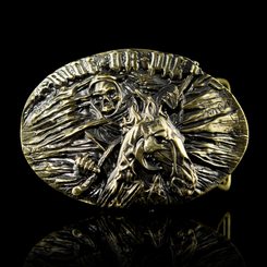 Ride or die, boucle de ceinture, laiton