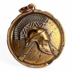 SPARTE, guerrier spartiate, pendentif, bronze
