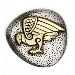 CELTIC EAGLE, silver pendant