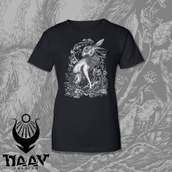 HARE, women's T-shirt black, Druid collection