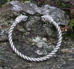 FLÓKI, Bracelet en argent Viking