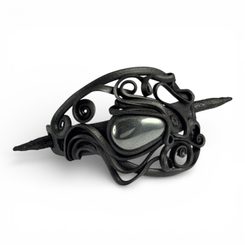 BROCHE À CHEVEUX AVEC HÉMATITE