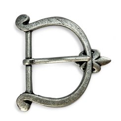 Fleur De Lis belt buckle, Middle Ages - zinc