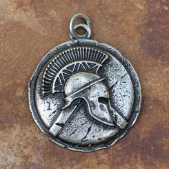 SPARTA, Spartan warrior, pendant, zinc