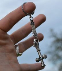 Collier tressé de loup viking