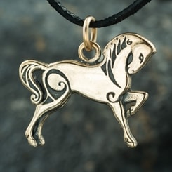 CELTIC HORSE, bronze pendant