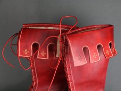 LUCIEN, medieval leather boots