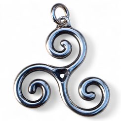 Keltischer Triskel, Silberanhänger Ag 925