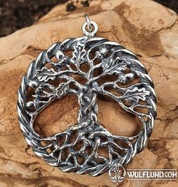 Sacred Trees Collection by Soul Engraver Details about   Irish Silver Pendant Hawthorn