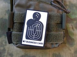 BUSINESS CARD, 3D velcro patch