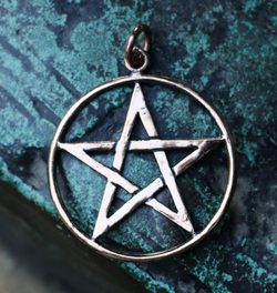 Pendentif Pentagram, bronze