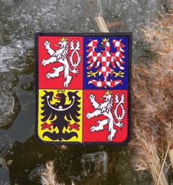 CZECH REPUBLIC - coat of arms, Velcro Patch