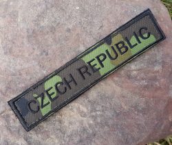 Czech Flag Camo, Velcro Patch - text