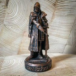 JAN ZIZKA from TROCNOV, tin figure - bronze patina