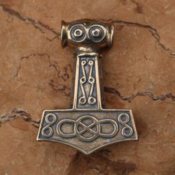THOR HAMMER - Mjöllnir, pendant, bronze