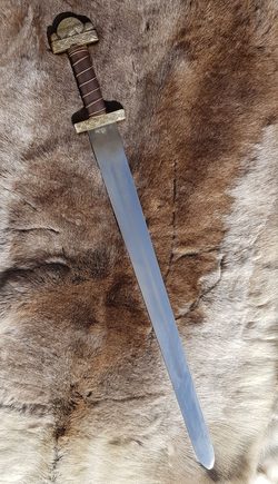 Vikings-épée à fourreau or argent arme