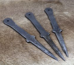 GLADIATOR Throwing Knives Black 8mm Set of 3