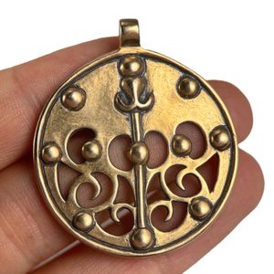 Pendentif celtique en bronze La Tene Dragon ou Sanglier, localité de Skryje, Bohême centrale