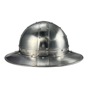 Kettle hat, 1,6 mm steel with leather liner