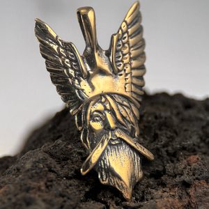 VIKING GOD ODIN, pendant, bronze