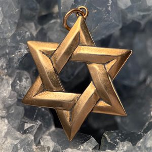 David's Star, Amulet, bronze