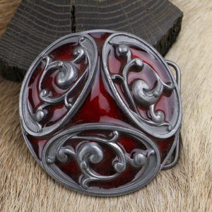 RED TRISKELION, BELT BUCKLE - CUSTOM MADE BELTS{% if kategorie.adresa_nazvy[0] != zbozi.kategorie.nazev %} - LEATHER PRODUCTS{% endif %}