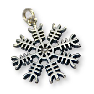 Aegishjalmur, isländische magische Rune, Amulett, Silber 925