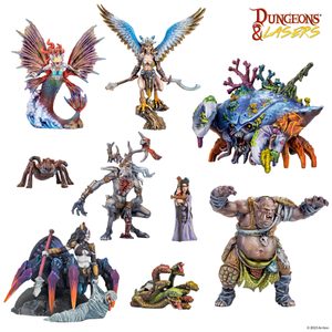 Dungeons & Lasers: Fantasy Miniatures Set - Noch mehr GefĂ¤hrten fĂĽr dein Abenteuer!