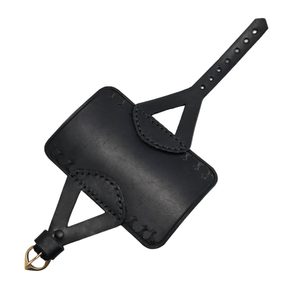 Archer' Guard BALDRIC, leather bracer, black