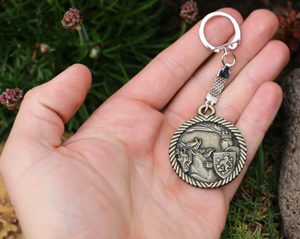 KING Premysl Otakar II., Keychain, zinc
