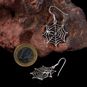 SPIDER IN A WEB, EARRINGS, SILVER - EARRINGS{% if kategorie.adresa_nazvy[0] != zbozi.kategorie.nazev %} - SILVER JEWELLERY{% endif %}