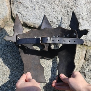 DARK LORD, masque en cuir