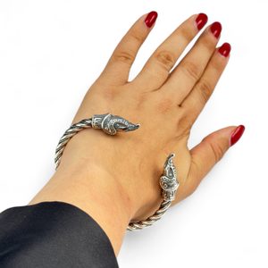 MIDGARDSORMR, Viking Bracelet, silver