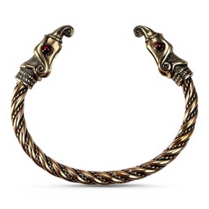 Huginn and Muninn, Viking Bracelet, bronze