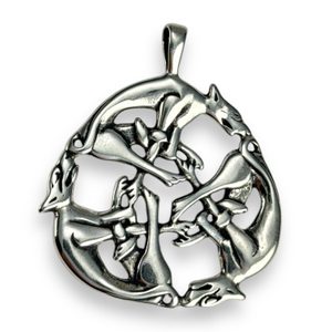 Wolves celtiques - Pendentif d'argent