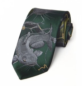 CATFISH FISHING TIE TURQUOISE - TIES, BOW TIES, HANDKERCHIEFS{% if kategorie.adresa_nazvy[0] != zbozi.kategorie.nazev %} - SHOES, COSTUMES{% endif %}