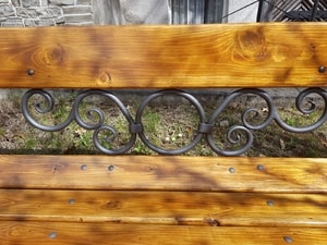 ART NOUVEAU PARK BENCH - FORGED IRON HOME ACCESSORIES{% if kategorie.adresa_nazvy[0] != zbozi.kategorie.nazev %} - SMITHY WORKS, COINS{% endif %}