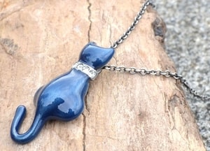 BLUE CAT, bijoux, necklace