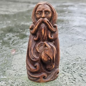Manannán mac Lir, carved statue