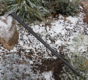 HACHE VALASKA traditionnelle forgée des CARPATES - gravée avec Loup et Cerf