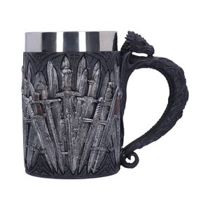 Medieval Sword Dragon Tankard Gothic Fantasy Mug