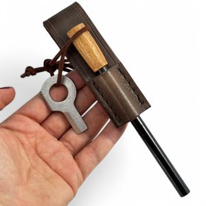 Couvercle de silex en cuir