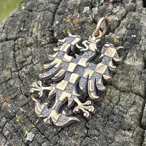 Pendentif l'aigle de Moravie, en bronze