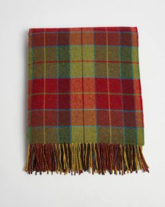Wicklow Tartan, Luxus-Wolldecke, Import: Irland
